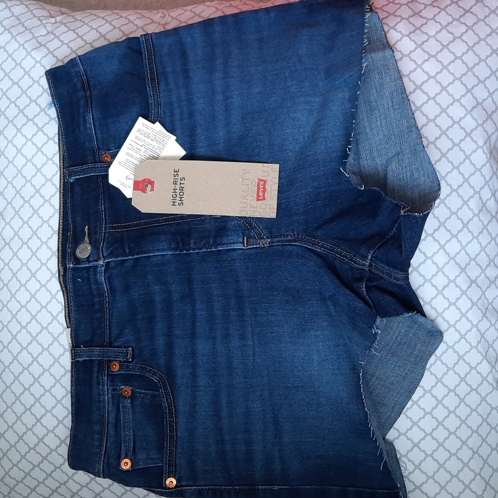 Levi's High Rise Denim Shorts